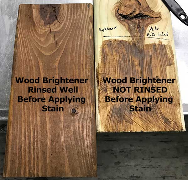 Why Rinse A Wood Brightener