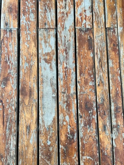Peeling Polyurethane Deck