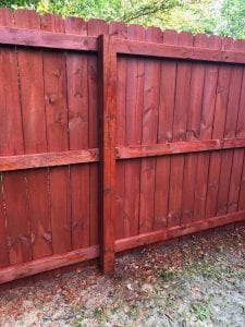 Deck stain too red