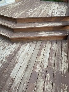 peeling deck stain