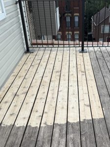sanded-portion
